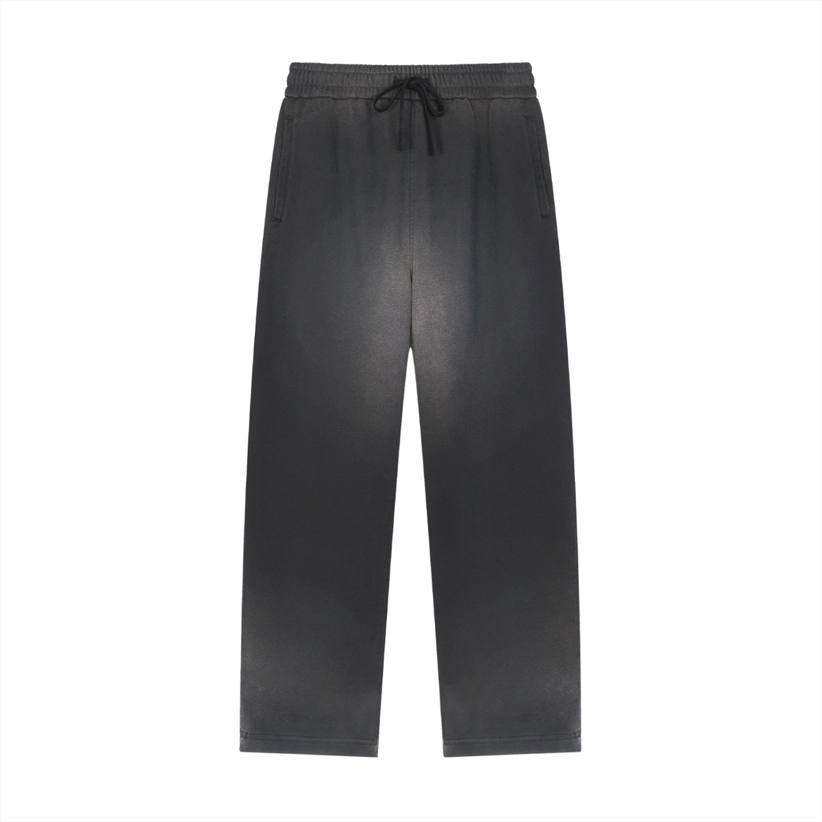 Sun Fade Raw Edge Straight-Leg Sweatpants