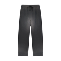 Sun Fade Raw Edge Straight-Leg Sweatpants