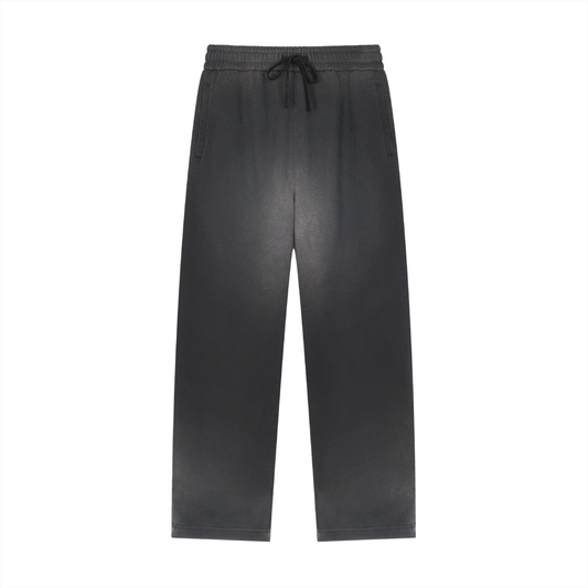 Sun Fade Raw Edge Straight-Leg Sweatpants