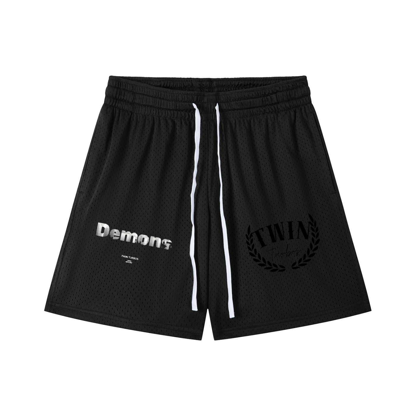Mesh Drawstring Shorts