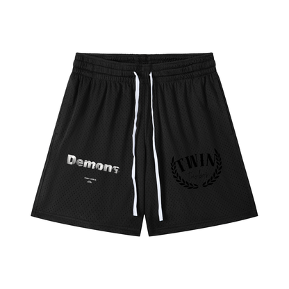 Mesh Drawstring Shorts